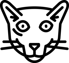 Khao Manee Cat Sketch Style Svg Vector, Free Vectors File